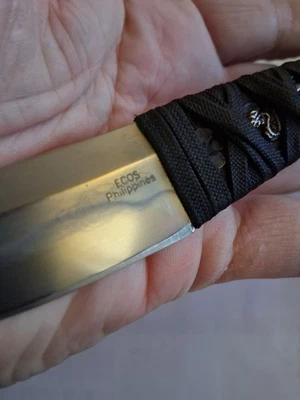 Cuchillo fijo Ecos hoja fija piel de rayo 3,5 hojas OAL 7,5 Foto 1 de 4