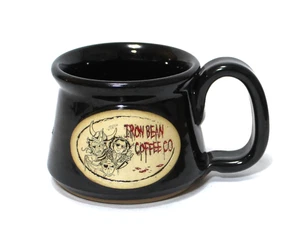 Iron Bean Coffee Company Mug Black Stoneware Cup - Picture 1 of 8