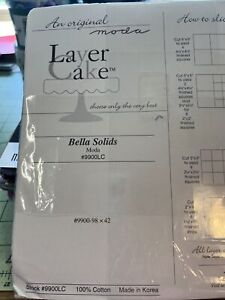 Moda Layer Cake Bella Solids 10” Squares #9900-98 X 42