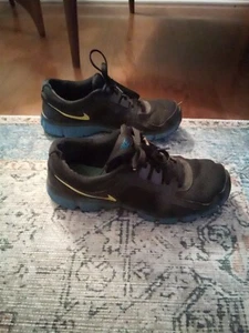 2012 Nike Dual Fusion Blue Black Neon Yellow ST2 454242-070 US 11 UK 10 - Picture 1 of 14