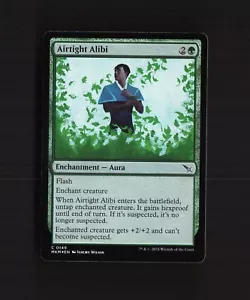 Tarjeta común de Magic The Gathering Airtight Coartada 0149 Murders at Karlov Manor FOIL - Imagen 1 de 11