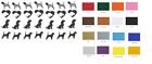 Autocollants vinyle Beagle Dog plusieurs couleurs au choix