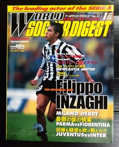 1999 Filippo Inzaghi ITALY Juventus JAPAN Soccer Football Magazine Book MEGARARE - Picture 1 of 24