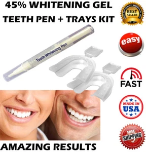 TEETH WHITENING PEN 45% 3D WHITE STRONG GEL TOOTH WHITENING BLEACH - Picture 1 of 6