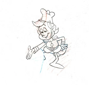 ORIGINAL KELLOGG RICE KRISPIES POP CLASSIC ANIMATION PRODUCTION CEL DRAWING - Picture 1 of 2