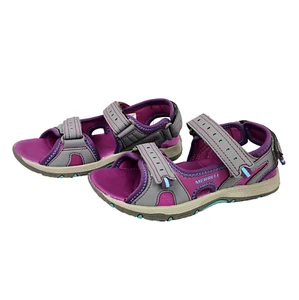 Merrell Panther 2.0 Sandals, Grey/Purple, Big Kids Girls 2 Outdoor Water Shoes - Picture 1 of 9