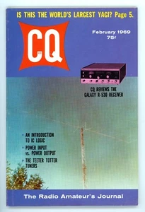 CQ The Radio Amateur's Journal Vol. Revista radioaficionado 25/nº 2 de febrero de 1969 - Imagen 1 de 2