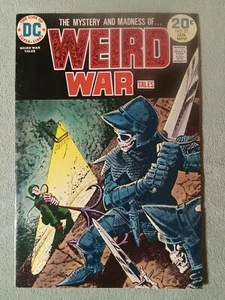 VINTAGE WEIRD WAR TALES 21 DC COMICS BOOK JAN. 1974 MID-GRADE FN+ 6.5 WWI WWII - Picture 1 of 5