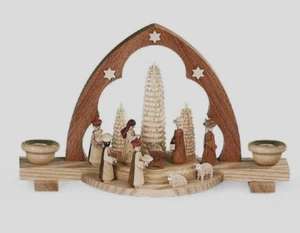 Müller Schwibbogen nacimiento de Cristo - Spitzbogen 202/86 - Erzgebirge NUEVO & EMBALAJE ORIGINAL - Imagen 1 de 1