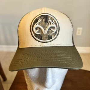 Cappello camionista Realtree Antlers logo ovale toppa meshback berretto snapback regolabile - Foto 1 di 5