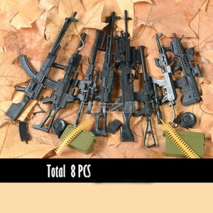 Ametralladora 1/6 1:6 M240 RPK74 AK47 AS VAL G36K PKP TAVOR 8 PIEZAS - Imagen 1 de 9