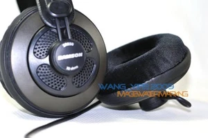 Velour Velvet Ear Pads Cushion For SAMSON SR950 SR850 Pro Studio Headphones - Picture 1 of 11