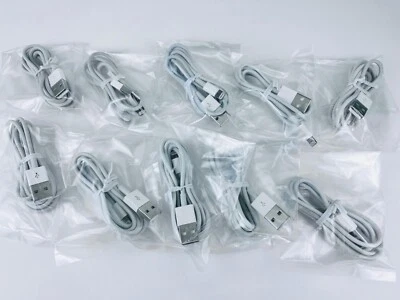 批量 10 件 - 正品 Apple USB-A 转 Lightning 套件 - 白色 - 二手 — 第 1/2 张图片
