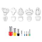 18Pcs Jewelry Cactus Charm Cutter for Earring Making Cute Earring Cutter Jewelry