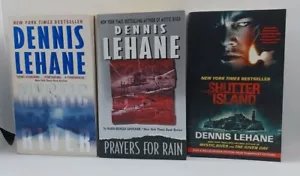 Lot 3 Dennis Lehane Paperback: Mystic River; Shutter Island; Prayers for Rain - Picture 1 of 12