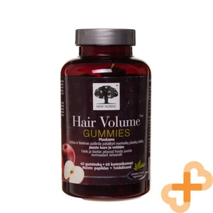 NEW NORDIC Hair Volume Supplement 60 Gummies Zinc Biotin Apple Millet Extract - Picture 1 of 24