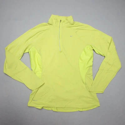 Nike Pullover Women's Large Yellow Running Sweatshirt Performance Outdoors Gym - Image 1 of 4