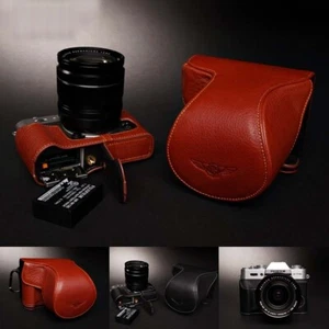 Handmade Genuine Leather Camera Cover Half Case Bag For Fujifilm XT10 XT20 - Picture 1 of 25