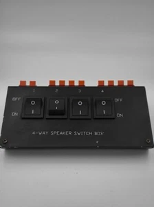 4-Way Speaker Switch Box - Used, Working, No Accessories - Zdjęcie 1 z 6