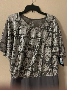 Le Bos Damen Ballkleid Perlengrau Größe 16. Mutter des Bräutigams Neu Mit Etikett. - Bild 1 von 7