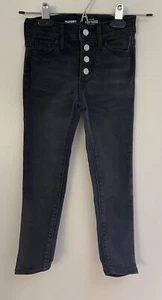 Old Navy Girls Adjustable High Rise Super Skinny Stretchy Jeggings Black 5 NWOT - Picture 1 of 5