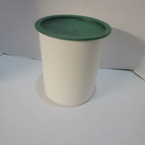Vintage Tupperware One Touch Behälter mit grünem Deckel - Bild 1 von 4