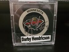 Darby Hendricson - Autographed Puck - Minnesota Wild