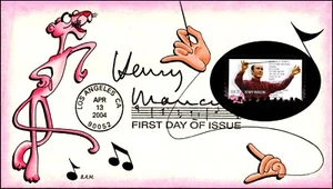 Scott 3839 37 Cents Henry Mancini Barbara Montgomery Hand Painted FDC 10/50 - Picture 1 of 2