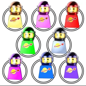 Classic Spaceman Metallic Minifigure - Picture 1 of 17