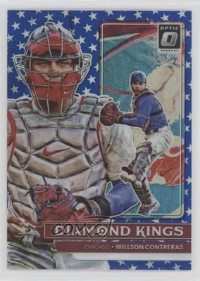 2022 Donruss Optic Diamond Kings Spirit of '76 Prizm /76 Willson Contreras #24 - Image 1 of 2
