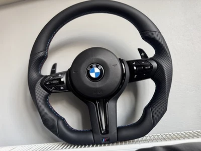 BMW Gloss Black Flat Black Bottom Steering Wheels  F20 F30 F32 F80 F22 M  sport - Image 1 of 4