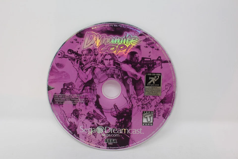 Solo disco Dynamite Cop Sega Dreamcast Foto 1 de 1