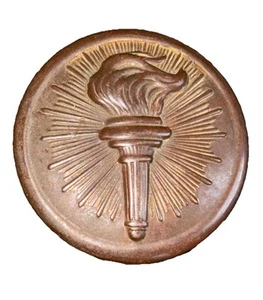 WWI ROTC Torch - Collar Disk Pin - Picture 1 of 5