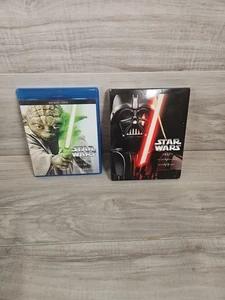 Star Wars Episodes 1-6 Blu-ray + DVD Set Yoda & Vader  - Picture 1 of 5
