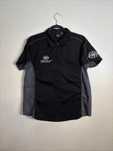Star Motorcycles Shirt Women’s Large Embroidery Button Up Short Sleeve Yamaha - Picture 1 of 13