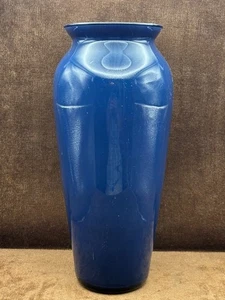 Cobalt Blue Sparkle Glass 12 Inch Vase (painted blue interior) - Picture 1 of 16
