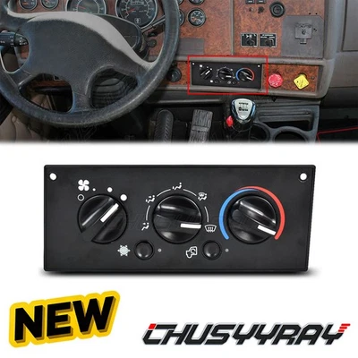 HVAC A/C Heater Climate Control Module Panel Switch Q21-6119 FOR Peterbilt Truck - Image 1 of 4