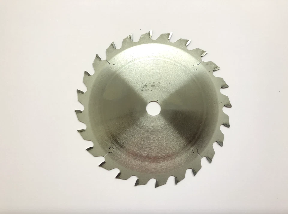 Kreissägeblatt 210 x 20mm Z24 Wechselzahn WZ Holz Hartmetall HM Nagelfest 24 - Bild 1 von 1