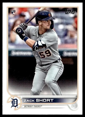 2022 Topps Zack Short Rookie Detroit Tigers #148 - Image 1 of 2