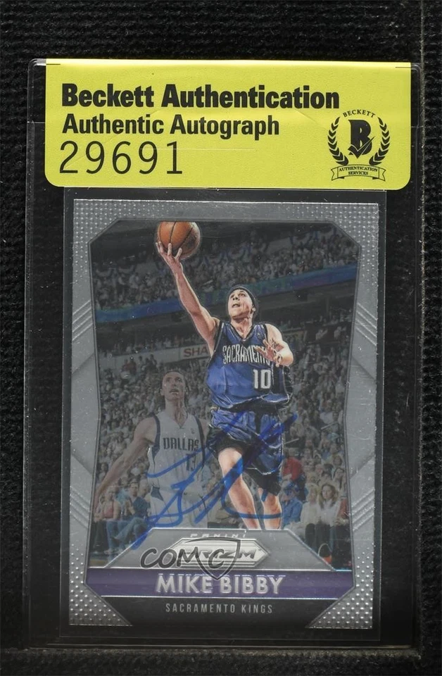 BAS 2015-16 Panini Prizm Mike Bibby #265 Authentic Auto - Image 1 of 2