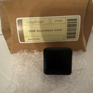 Longaberger 2008 Halloween schwarzer Knopf - Bild 1 von 2