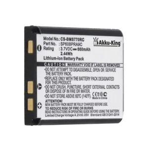 Akku für Sony Bluetooth Laser Mouse VGP-BMS77 - SP60 SP60BPRA9C 4-268-590-02 - Bild 1 von 2