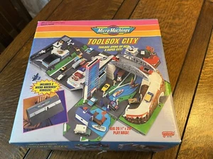 Micro Machines Super City Toolbox Playset Boxed Complete Unused Sealed Bags - Picture 1 of 23