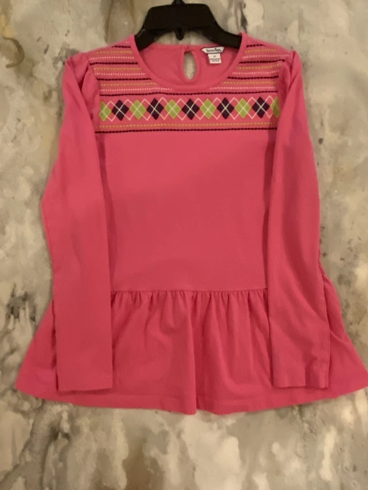 Camisa Hartstrings rosa manga longa tamanho 14 - Imagem 1 de 1