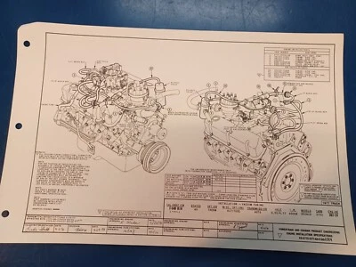 Ford Bronco 1977, F100 diagrama de vacío de fábrica 49 estados, transmisión automática 302 2 V Foto 1 de 2