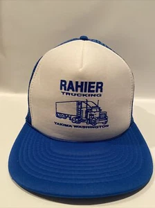 Vintage RAHIER Trucking Yakima Wa. Snapback truckers hat - Picture 1 of 8