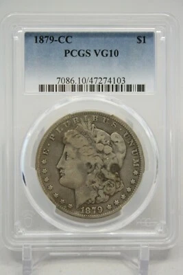 1879-CC Morgan Silver Dollar PCGS VG 10 #4103 - Image 1 of 4