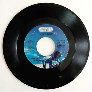 Quiet Riot Cum On Feel The Noize 45 1983 Vinyl Record 7" Glam Hair Metal 45BinJ - Picture 1 of 2