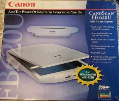 canon USB FLATBED SCANNER FB620U Canoscan Fb 620u. - NEW & SEALED*read* - Image 1 of 4