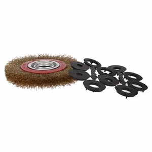 5 x 150 mm Drahtscheiben Pinsel Rost Lackentferner für 6" und 8" Tischschleifer - Bild 1 von 3